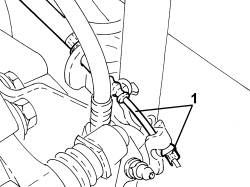 LEFT HANDBRAKE CONTROL CABLE - R.R.