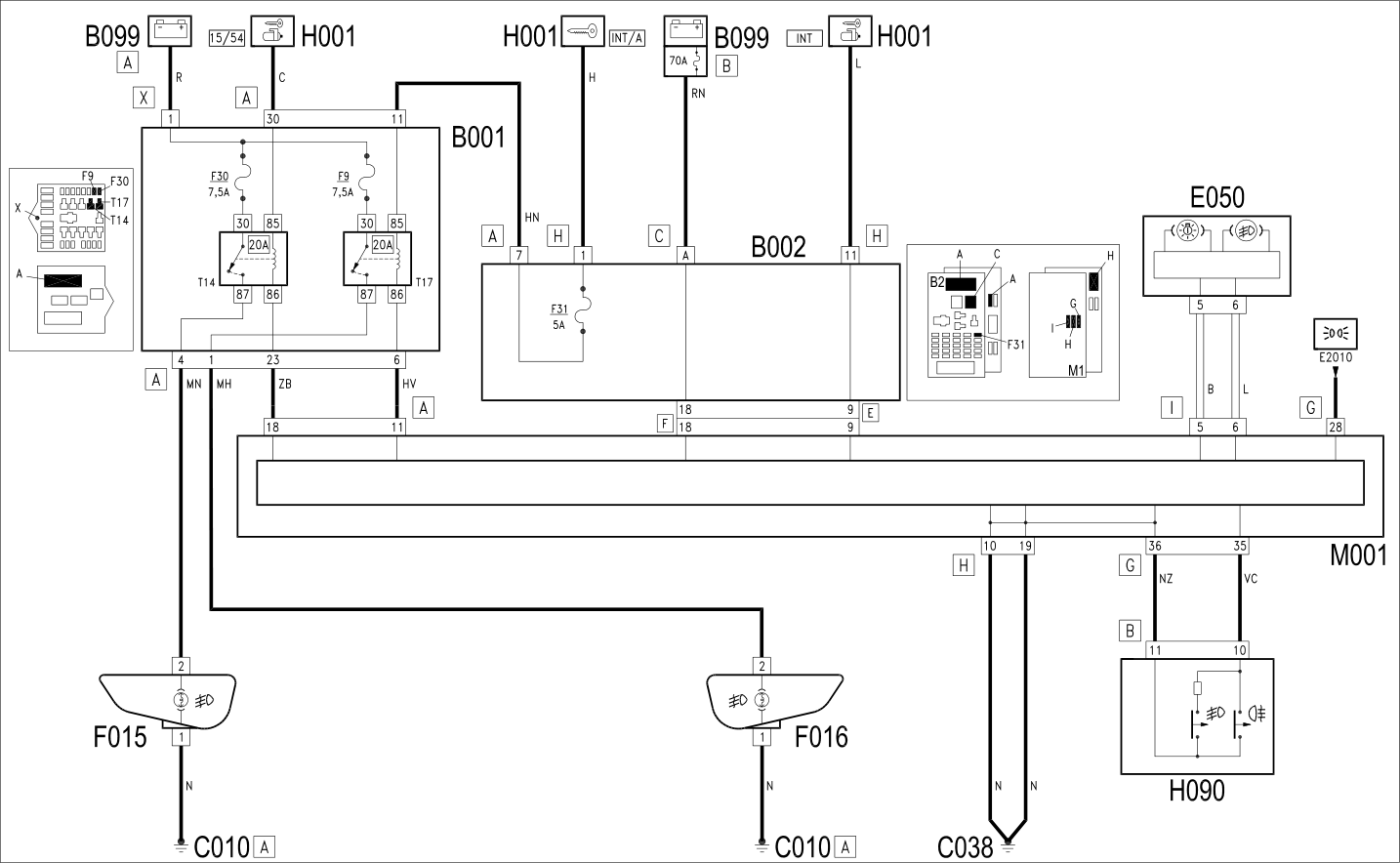 FOG LIGHTS - WIRING DIAGRAM