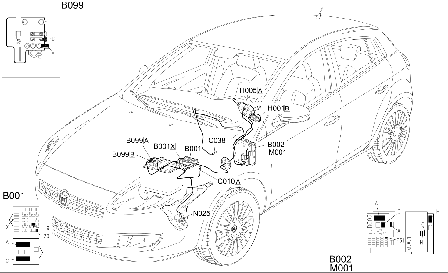 HEADLAMP WASHER - COMPONENT LOCATION