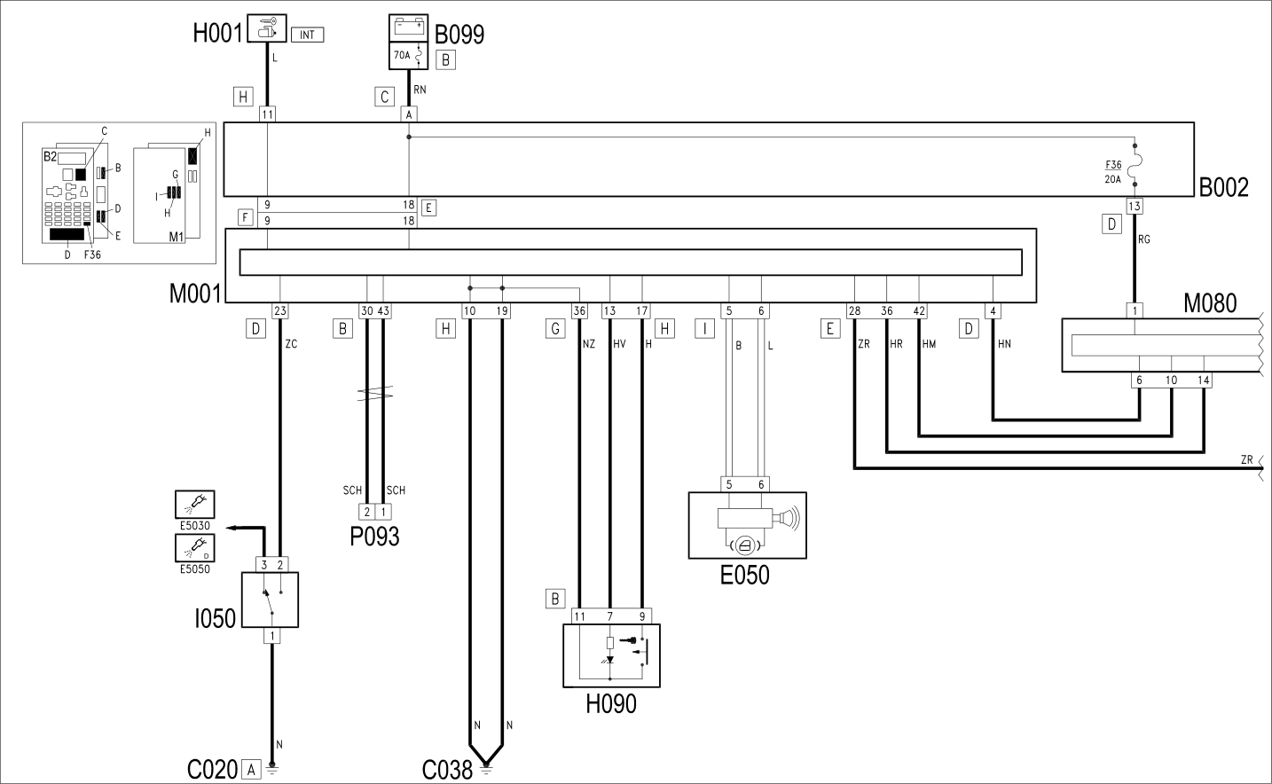 CENTRAL LOCKING - WIRING DIAGRAM