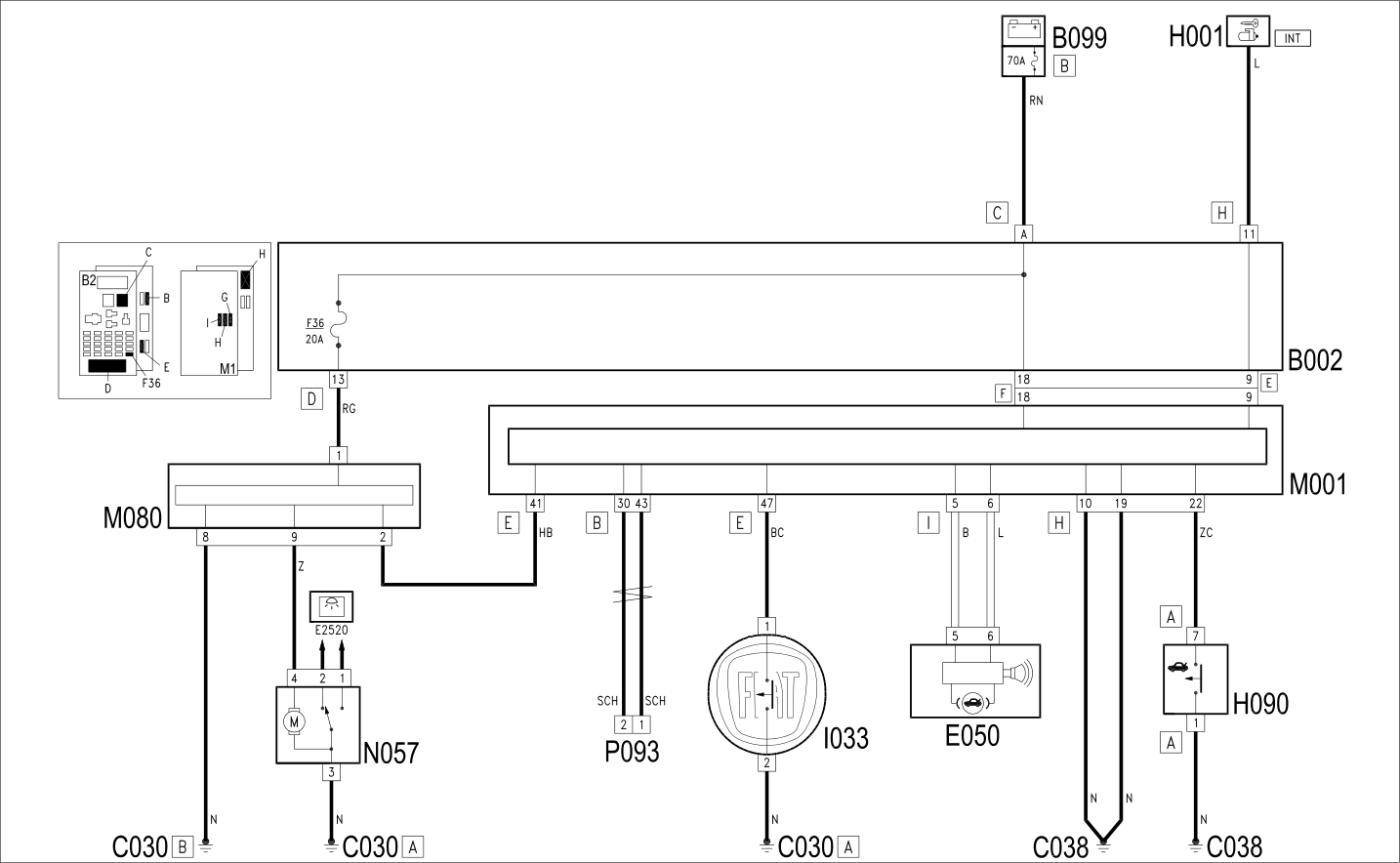 BOOT OPENING - WIRING DIAGRAM