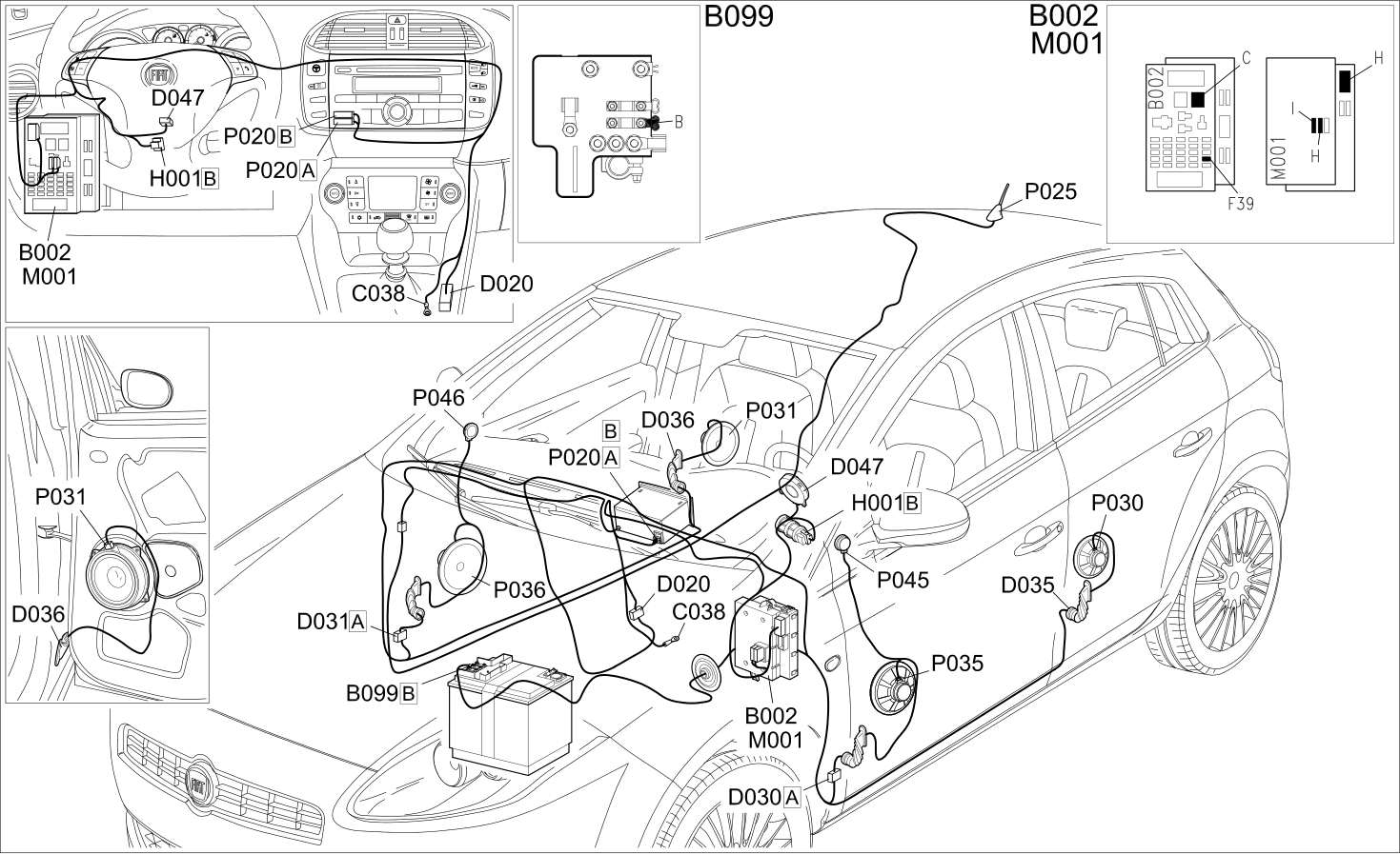 RADIO - COMPONENT LOCATION