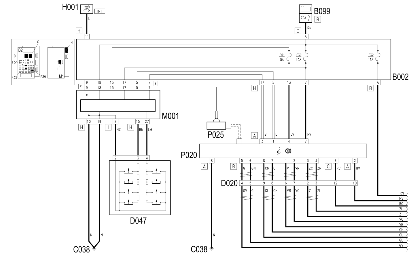 RADIO - WIRING DIAGRAM