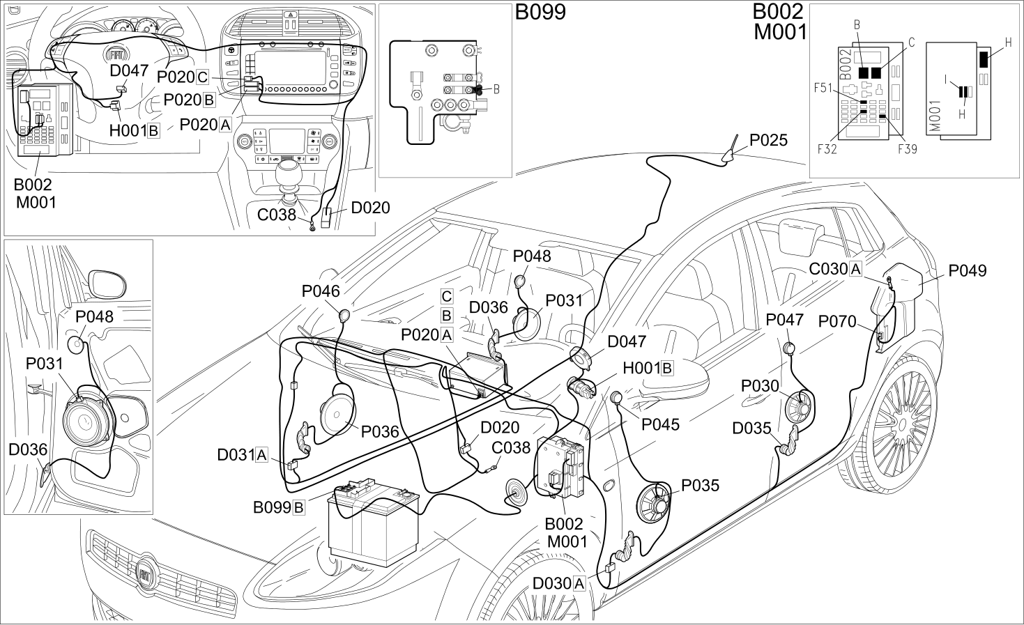 RADIO - COMPONENT LOCATION