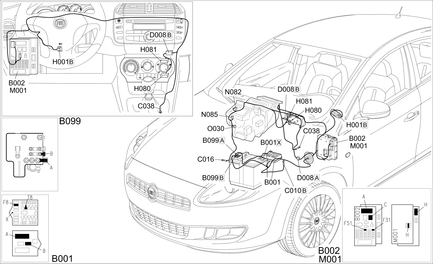 AIR CONDITIONER - COMPONENT LOCATION