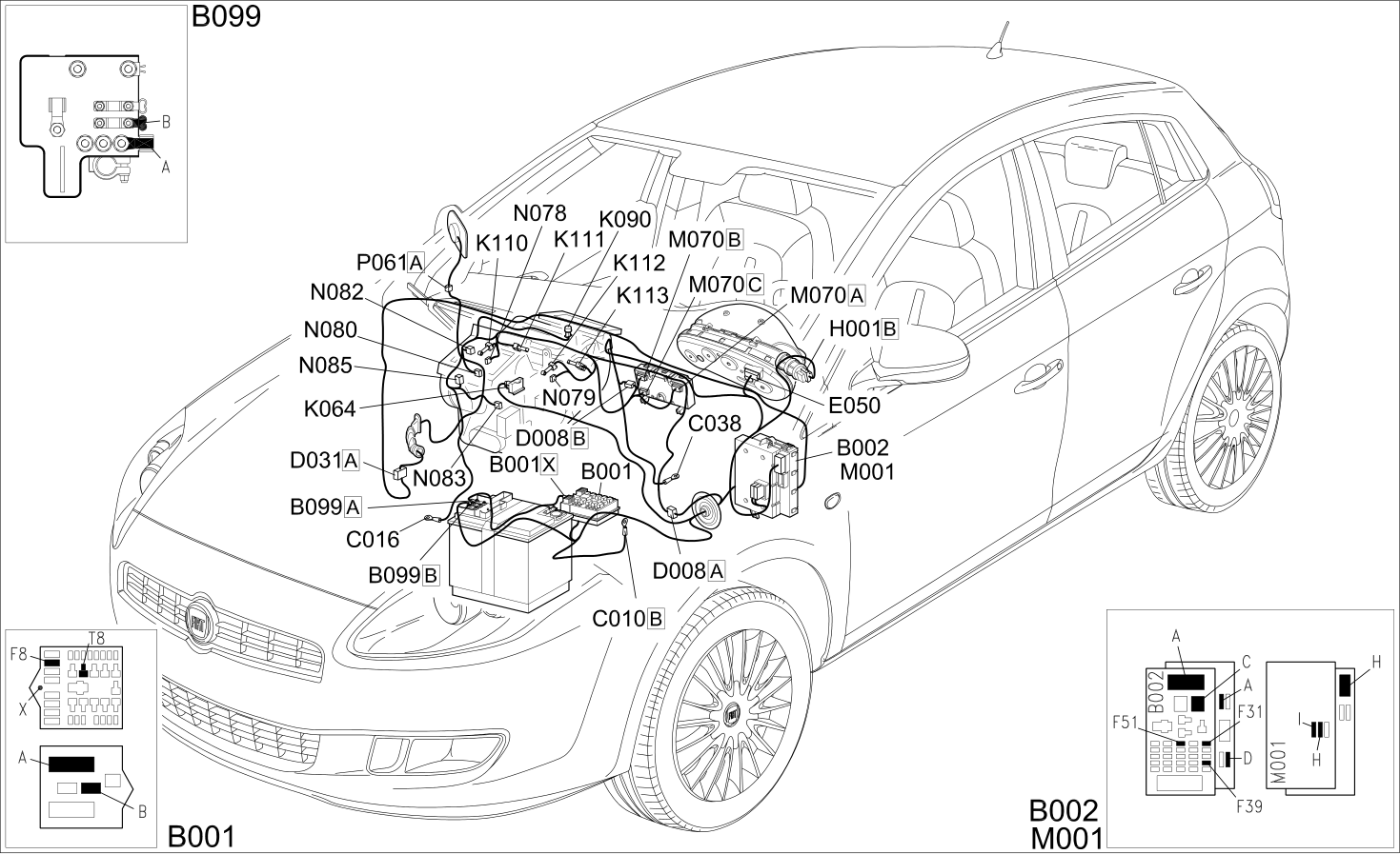 AIR CONDITIONER - COMPONENT LOCATION