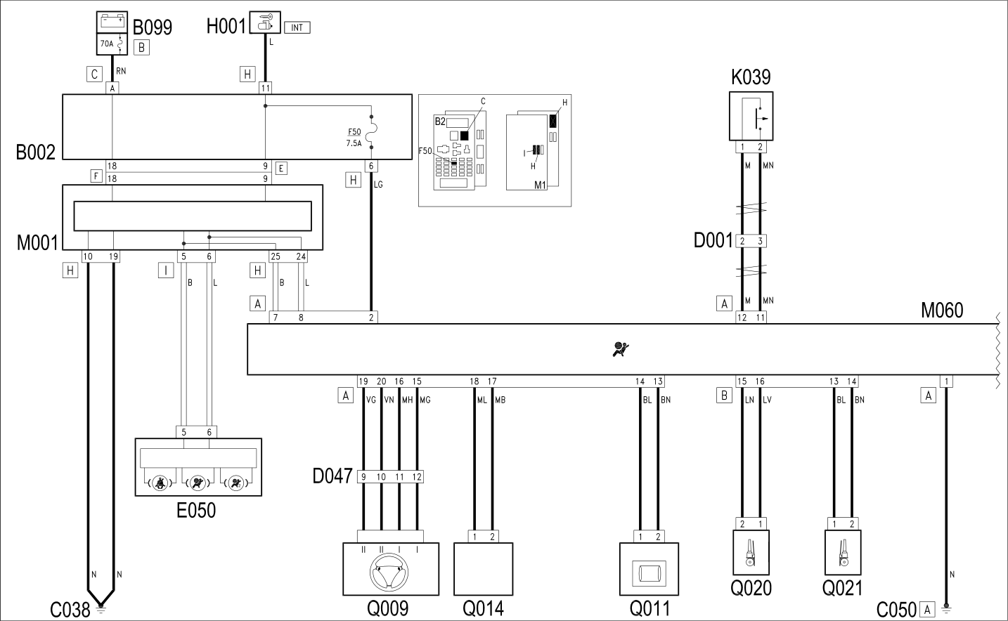 AIR BAG - WIRING DIAGRAM