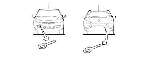 VEHICLE TOWING POINTS