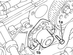 WATER PUMP - R + R WITH TIMING BELT(S) REMOVED
