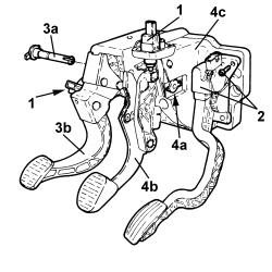 PEDAL UNIT MOUNT - R.R.