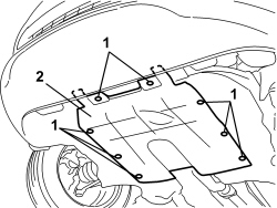 UNDER ENGINE PROTECTION/GUARD - R.R.