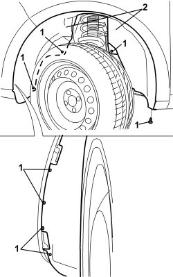 LEFT FRONT WHEEL ARCH LINER - R.R.