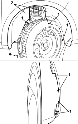 RIGHT FRONT WHEEL ARCH LINER - R.R.