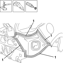 R.R. REAR WING LOWER FRAME