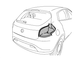 R.R. REAR LIGHT CLUSTER HOUSING