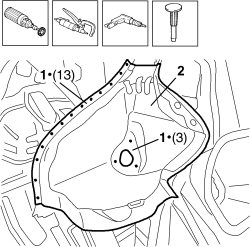 R.R. REAR LIGHT CLUSTER HOUSING