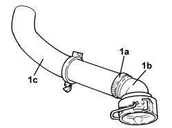 UPPER RADIATOR COOLANT INLET HOSE - R.R.