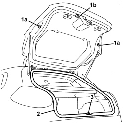 TAILGATE - ADJUST STRIKER AND ADAPT SEAL IF NECESSARY