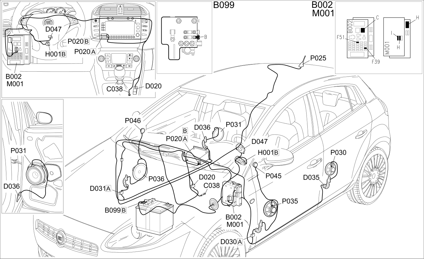 RADIO - COMPONENT LOCATION