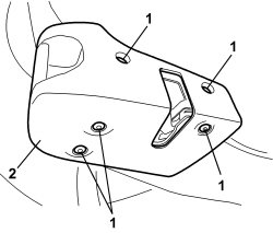 REAR SEAT FOLDING CONTROL LEVER - R.R.