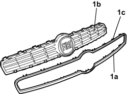 FRONT GRILLE FRAME - R.R.