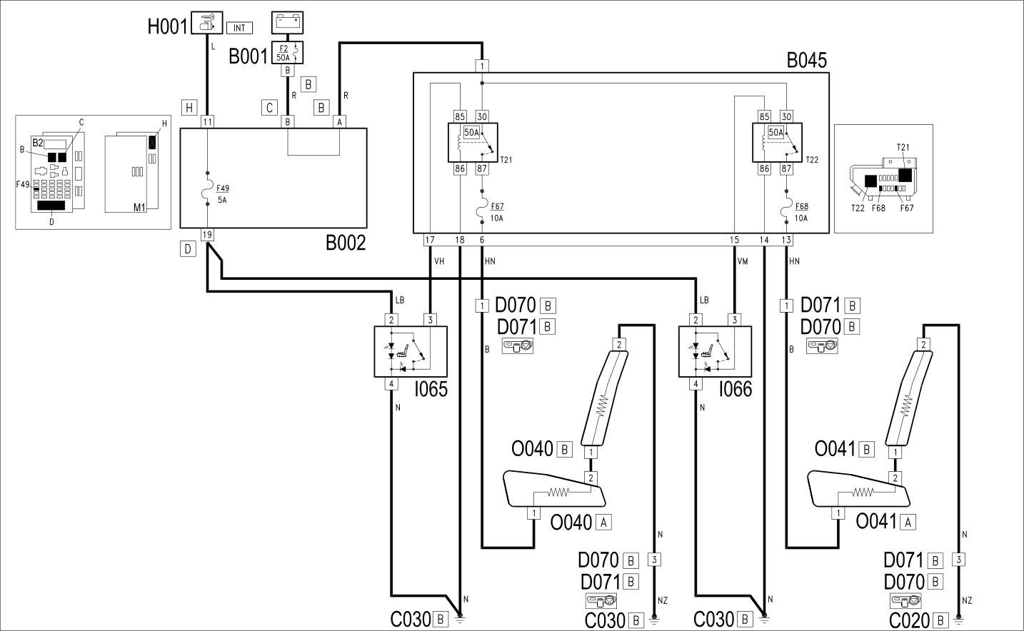 HEATED SEATS - WIRING DIAGRAM