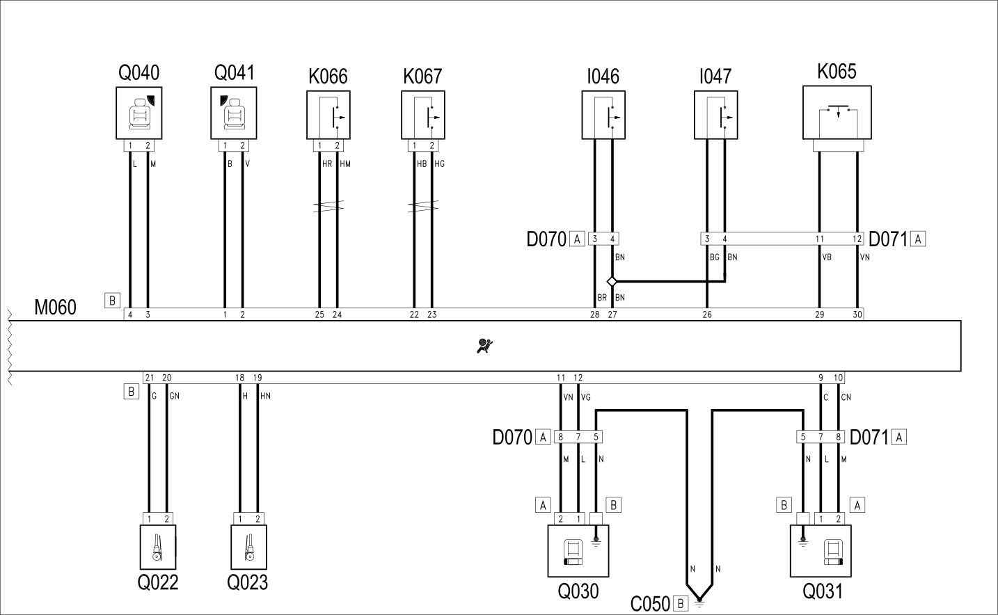 AIR BAG - WIRING DIAGRAM