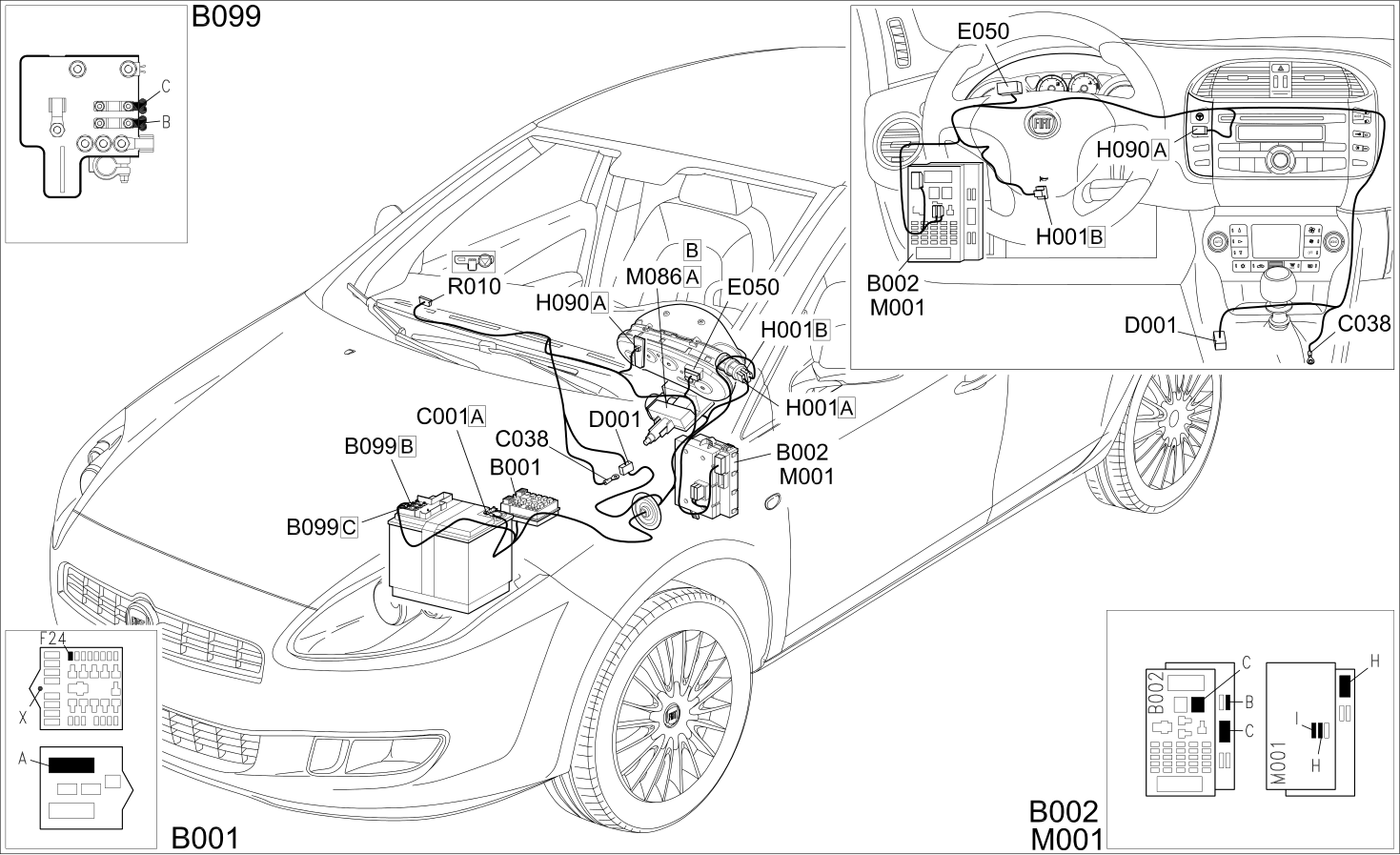 ELECTRIC STEERING - COMPONENT LOCATION