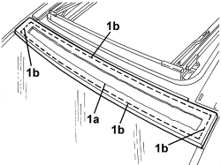 SUN ROOF FRONT PANEL - R.R.