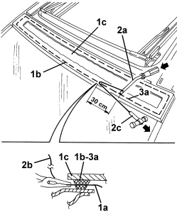 SUN ROOF FRONT PANEL - R.R.