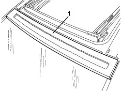 SUN ROOF FRONT PANEL - R.R.