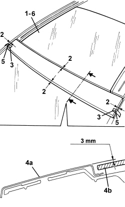 SUN ROOF FRONT PANEL - R.R.