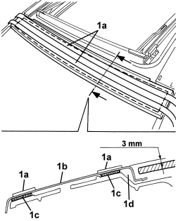 SUN ROOF FRONT PANEL - R.R.