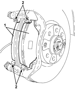 FRONT BRAKE PADS - REPLACE