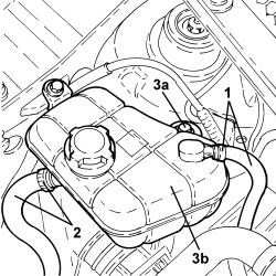 ENGINE COOLANT SUPPLY RESERVOIR - R.R.