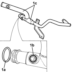 WATER PUMP RIGID COOLANT INLET PIPE - R.R.
