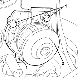 WATER PUMP - R + R WITH TIMING BELT(S) REMOVED