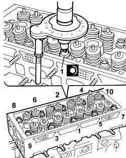 SINGLE CYLINDER HEAD - R.R. AND REPLACE GASKET