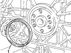 FLYWHEEL SIDE OIL SEAL - REPLACE