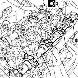 CAMSHAFTS IN CAMSHAFT HOUSING - R.R - INCLUDES CAMSHAFT HOUSING REPLACEMENT, IF NECESSARY