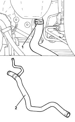 UPPER RADIATOR COOLANT OUTLET HOSE - R.R.