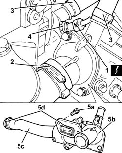 WATER PUMP RIGID COOLANT INLET PIPE - R.R.