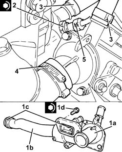 WATER PUMP RIGID COOLANT INLET PIPE - R.R.