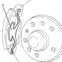FRONT BRAKE PADS - REPLACE