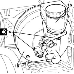BRAKE SERVO/BRAKE PUMP ASSEMBLY - R.R.