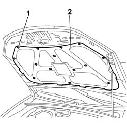 SOUNDPROOFING LINING FOR BONNET LID - R+R
