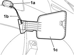 FUEL FILLER ACCESS FLAP - R+R