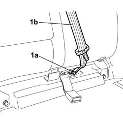 SPLIT REAR SEAT LEFT BACKREST - R.R.
