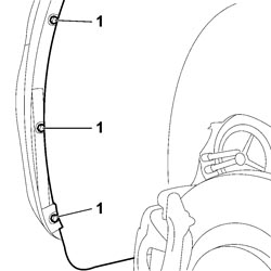 LEFT FRONT WHEEL ARCH LINER - R.R.