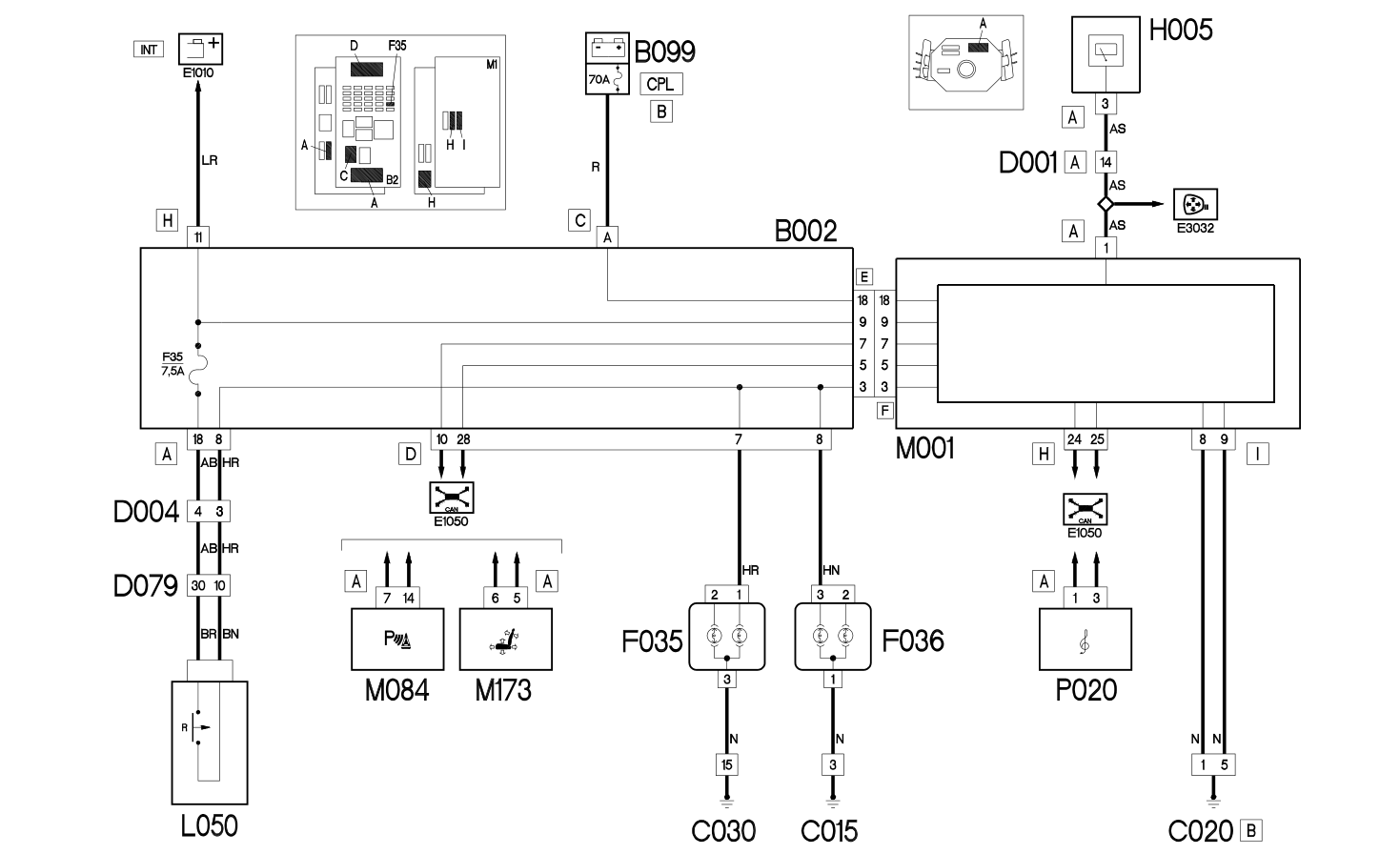 REVERSING LIGHTS - WIRING DIAGRAM